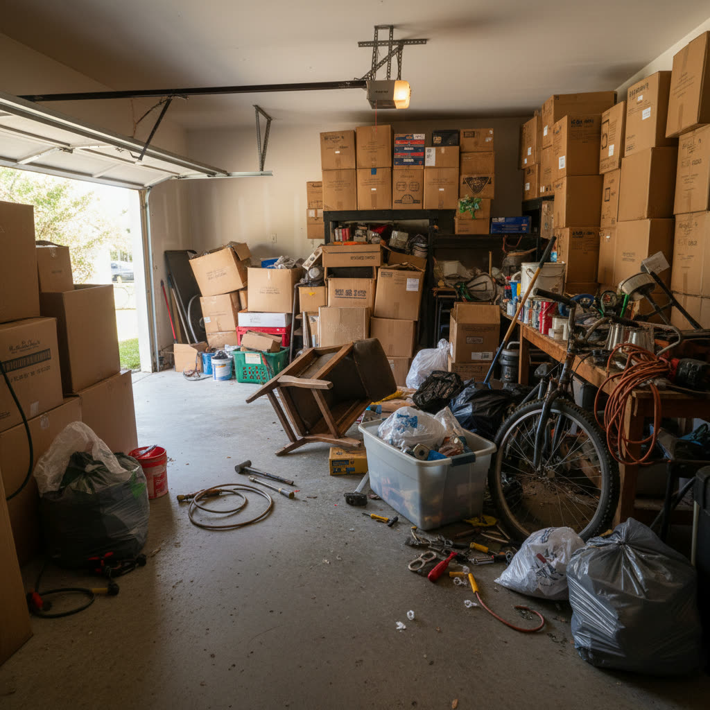 Before — Garage cleanout
