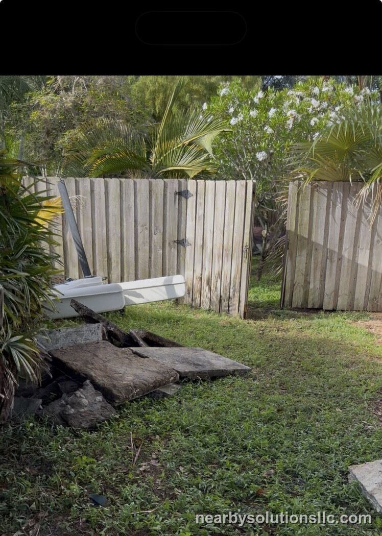 Before — Backyard junk & debris removal