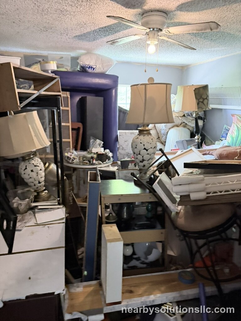 Before — Full-room storage cleanout